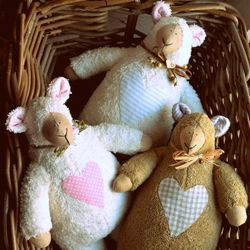 Sheep for a hug Tilda animals Tilda toy Gift to girlfriend to girl to child Tilda Sheep Soft Lamb Kids Room Decor