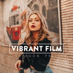 10 VIBRANT FILM Lightroom Mobile and Desktop Presets Premium, vibrant summer travel blogger instagram filter