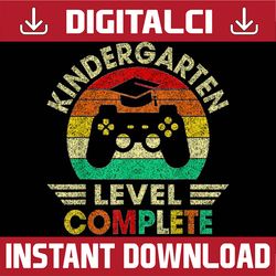 Kindergarten Graduation Level Complete Video Games Last Day Of School PNG Sublimation Design