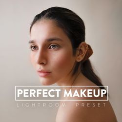10 PERFECT MAKEUP Lightroom Mobile and Desktop Presets, Face Bright beauty Selfie makeup retouch fashion glow