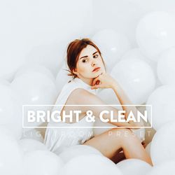 10 BRIGHT & CLEAN Lightroom Mobile and Desktop Presets, White Light Airy clean tones