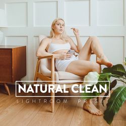 10 NATURAL CLEAN Lightroom Mobile and Desktop Presets, Natural preset, Desktop Preset, Instagram Influencer Blogger brig