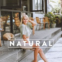 10 NATURAL Lightroom Mobile and Desktop Presets, soft minimal neutral green outdoor organic