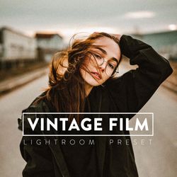 10 vintage film lightroom mobile and desktop presets, film look preset, retro preset, film preset, grain preset, analog