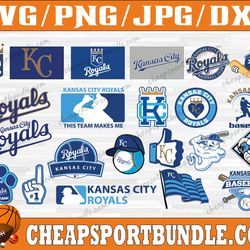 bundle 22 files kansas city royals baseball team svg, kansas city royals svg, mlb team  svg, mlb svg, png, dxf, eps, jpg