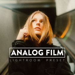 10 analog film lightroom mobile and desktop presets premium, film look retro vintage analogue