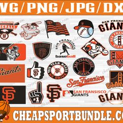 bundle 22 files san francisco giants baseball team svg, san francisco giants svg, mlb team  svg, mlb svg, png, dxf, eps,