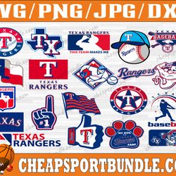bundle 21 files texas rangers baseball team svg, texas rangers svg, mlb team svg, mlb svg, png, dxf, eps, jpg, instant