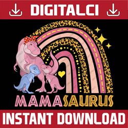 mamasaurus t rex dinosaur mom saurus 2 kid leopard rainbow best dad daddy father's day happy father's day png sublimatio