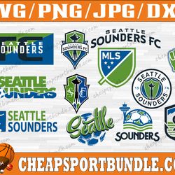 bundle 12 styles mls seattle sounders fc soccer team svg, seattle sounders fc svg, mls teams svg, mls svg, png, dxf, eps