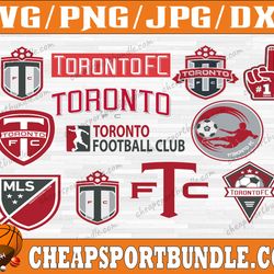 bundle 12 styles mls toronto fc soccer team svg, toronto fc svg, mls teams svg, mls svg, png, dxf, eps, instant download