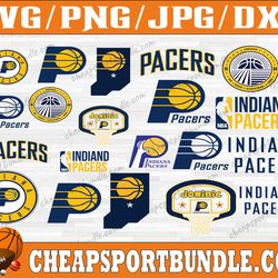 bundle 22 files indiana pacers basketball team svg, indiana pacers svg, nba teams svg, nba svg, png, dxf, eps