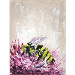 Bee oil painting.