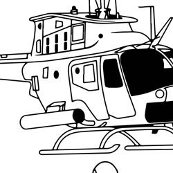 bell oh-58 kiowa helicopter vector fighter jet black white vector outline or line art file for cnc laser cutting, wood,