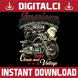 retro vintage american motorcycle indian for old biker best dad daddy father's day happy father's day png sublimation