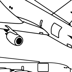 boeing kc-135 strat tanker  vector fighter jet black white vector outline or line art file for cnc laser cutting, wood,