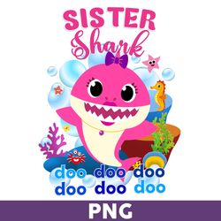 sister shark png, shark png, shark birthday png, shark party png, baby shark png, family shark png - download