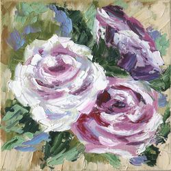 Roses oil painting.