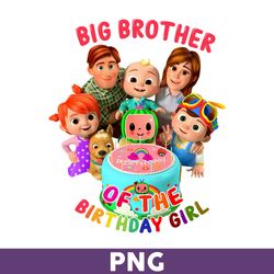 big brother of the birthday png, cocomelon png, cocomelon of the birthday girl png, cocomelon birthday png - download