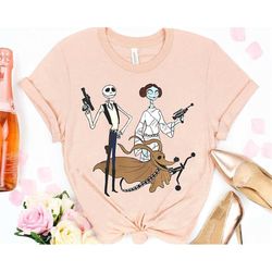 jack sally zero costume hand solo princess leia chewie chewbacca shirt / disney star wars t-shirt / disneyland trip / ni