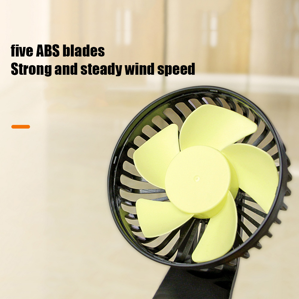 360 Degree Rotatable Car Cooling Dual Fan 4
