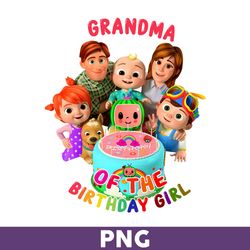 grandma of the birthday png, cocomelon png, cocomelon of the birthday girl png, cocomelon birthday png - download