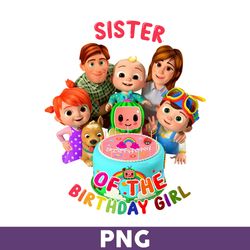 sister of the birthday png, cocomelon png, cocomelon of the birthday girl png, cocomelon birthday png - download