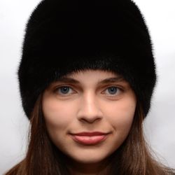 Elegant Mink Hat. Winter Mink Hat. Real Fur Hats. Mink Hats. Kubanka Hat. Real mink hat. Women Winter Hat Luxury Mink