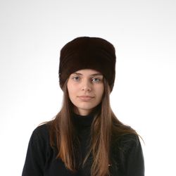 Kubanka Hat. Elegant Mink Hat. Winter Mink Hat. Real Fur Hats. Mink Hats. Real mink hat. Women Winter Hat Luxury Mink