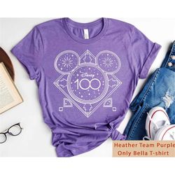mickey mouse head disney 100 years of wonder shirt / walt disney d100 t-shirt / disneyland 2023 trip / disney 100th anni