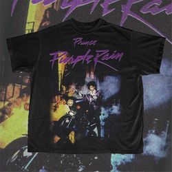 prince vintage style purple rain t-shirt - unisex sizes