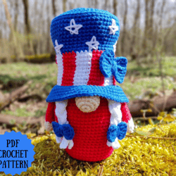 patriotic gnome usa girl 2