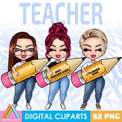 Teacher Clipart Bundle - Teacher Life PNG Design