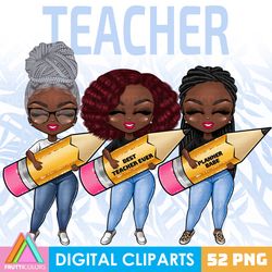 Teacher Clipart Bundle - Planner Girl PNG Design