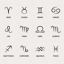 zodiac signs svg. constellations svg. zodiac svg clipart. cricut files. horoscope svg. star signs svg. astrology svg.