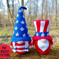 Patriotic gnomes USA 2, Set 2 in 1