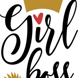 girl boss svg cut file- girl boss, cut file, cricut digital download