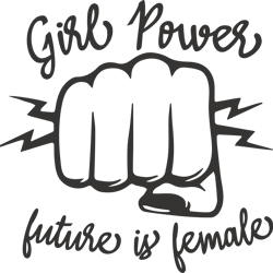 girl power black svg cut file- girl boss, cut file, cricut digital download