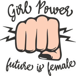 girl power black svg cut file- girl boss, cut file, cricut digital download