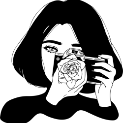 girl showing middle finger  svg girl smoking  cut file girl taking photo  girl boss, cut file, cricut digital download