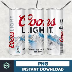 coors light tumbler drink designs png high quality, designs 20 oz sublimation, design template for sublimation (31)