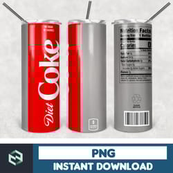 diet coke tumbler drink designs png high quality, designs 20 oz sublimation, design template for sublimation (55)