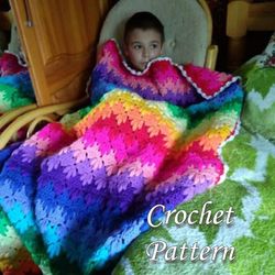 Rainbow Throw Crochet Pattern