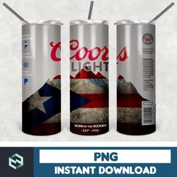 coors light tumbler drink designs png high quality, designs 20 oz sublimation, design template for sublimation