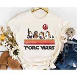 retro star wars porg wars shirt / cute porg t-shirt / star wars day 2023 / may the fourth / galaxy's edge shirt / walt d
