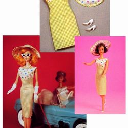 Barbie gown pattern Barbie hat pattern Barbie outfit pattern Barbie summer dress pattern in ENGLISH Digital download PDF