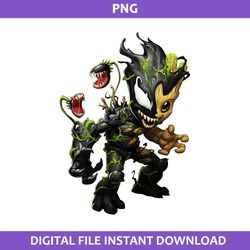 groot venom png, monster venom png, baby groot png, marvel png digital file