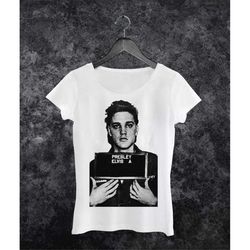 elvis presley mugshot woman shirt / men shirt / racerback tank / unisex sweat / unisex hoodies