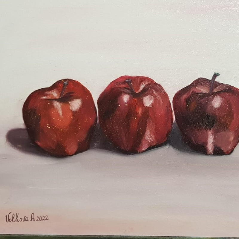 ДВП грунтованое, масло. Яблоки 24см30 см.jpg