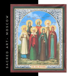 Holy Myrrhbearers | Silver and Gold foiled miniature icon |  Size: 2,5" x 3,5" |